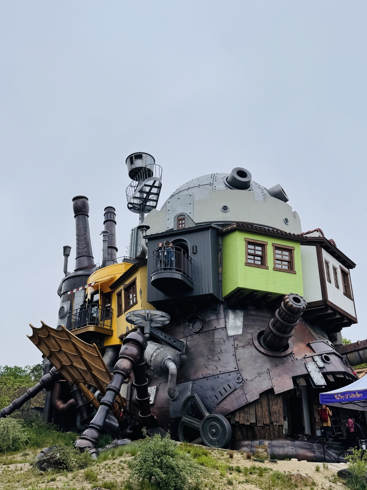 A life-sized model of Howl’s Moving Castle from the Studio Ghibli film